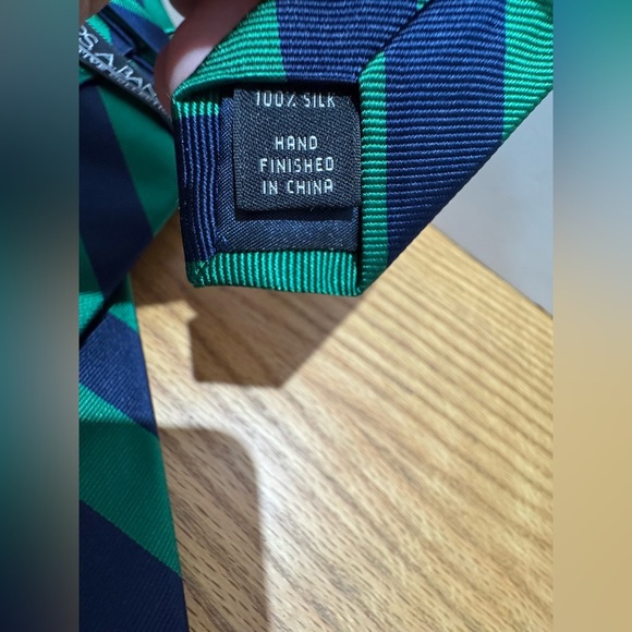 Jos A Banks Striped Green and Blue neck Tie executive collection - Picture 3 of 6
